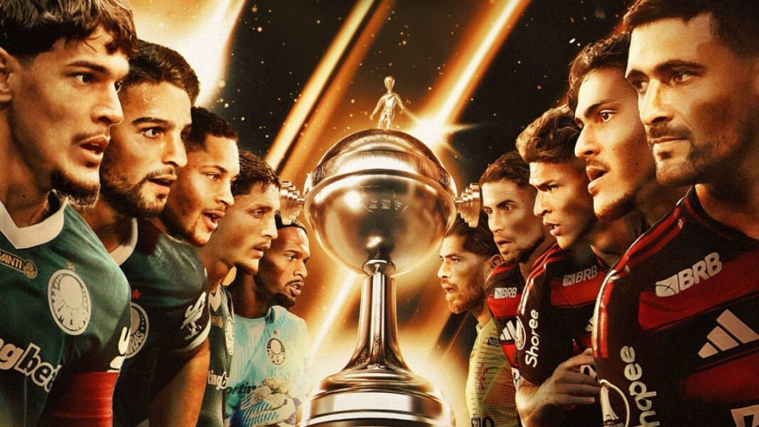 Flamengo e Palmeiras disputam 7ª final brasileira da Libertadores