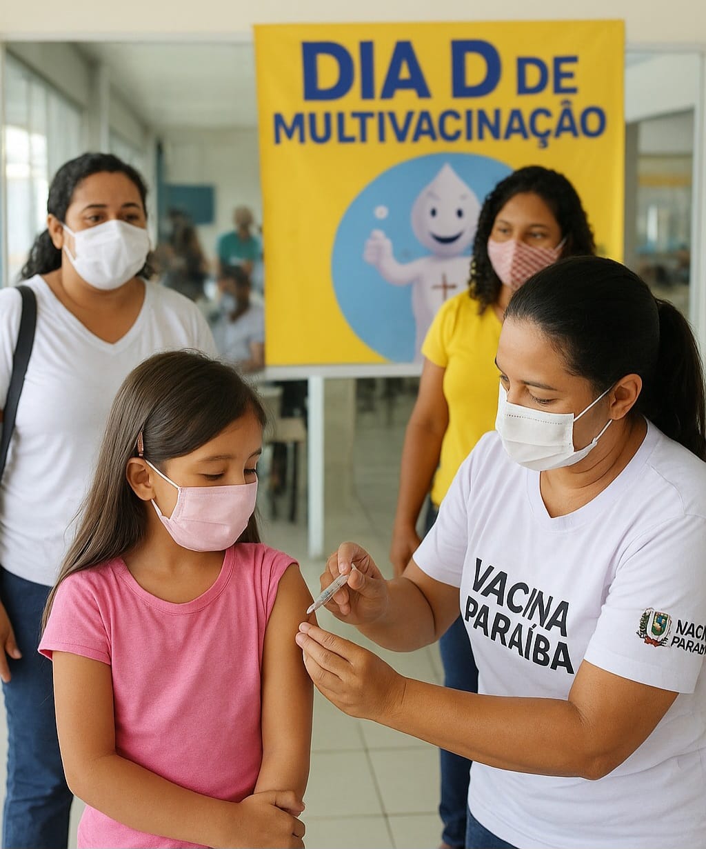 Paraíba realiza com sucesso o Dia D de Multivacinação e reforça importância da imunização infantil